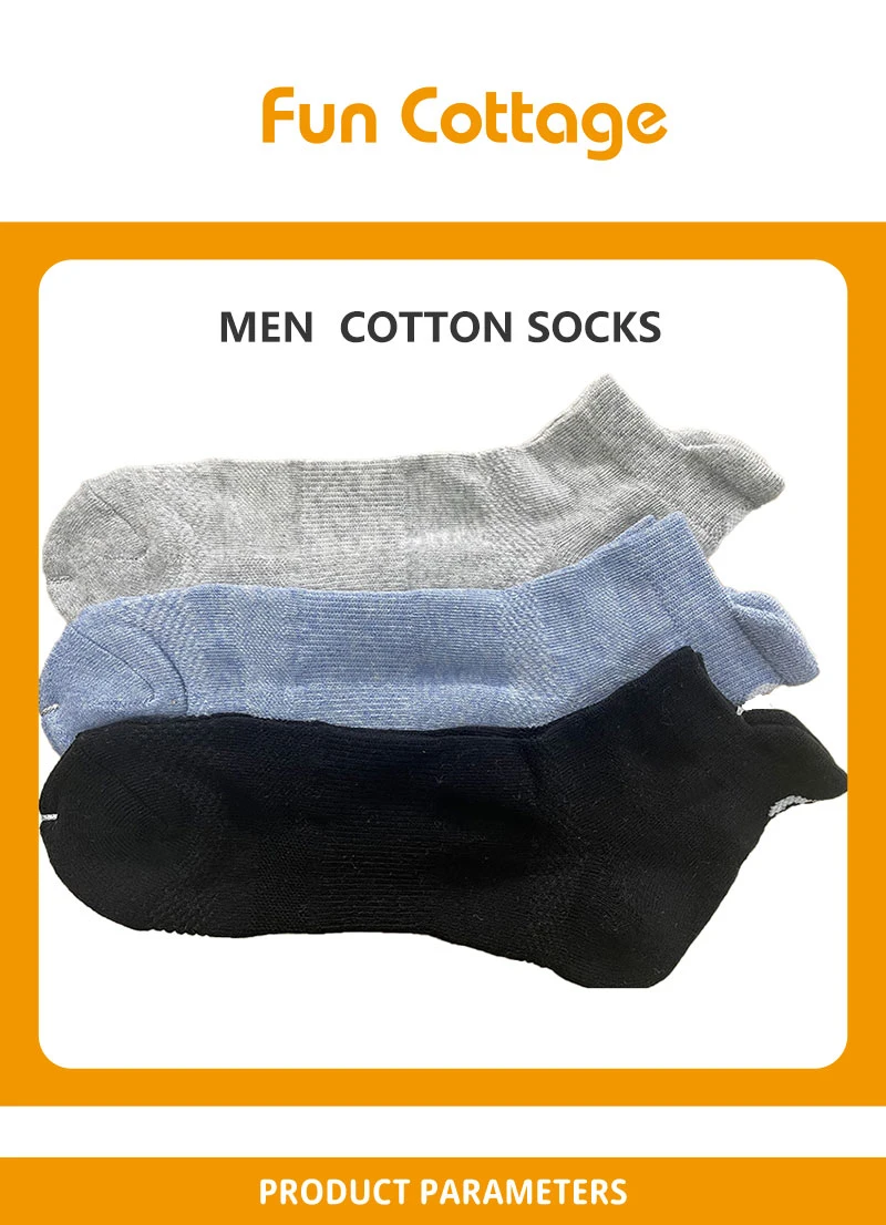 Men Cotton Socks Custom Cotton Unisex Non-Slip Men Thick Breathable Crew Athletic Sports Waterproof