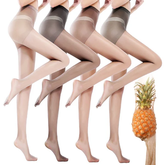 Women Pineapple Silk Stockings Have The Function of Safety Invisibility Arbitrary Cutting