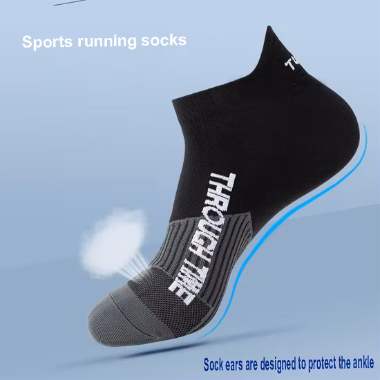 2023new Spring Summer Men Women Sports Running Socks Protective Ankle Socks Thin Breathable Deodorant Fitness Short Socks Male